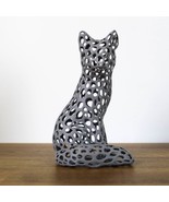Voronoi Fox Figurine | Elegant Geometric Mathmagical Statue - £10.18 GBP