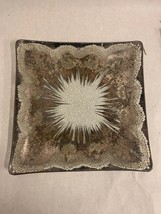 Vintage Atomic Splash 11” Square Tray Dorothy Thorpe Sterling Overlay - £51.55 GBP