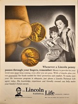 LINCOLN NATIONAL LIFE INSURANCE CO-Lincoln Penny-Mom Daughter-1965 VTG P... - $253.74 MXN