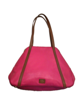 Authentic Fossil Ava Shopper Fushia Pink Leather Transforming Bag Tote 920A - $58.00