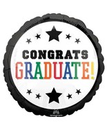 18 Inch Round Congrats Grad mylar foil balloon - $8.87