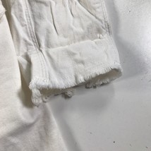 RtA Jacket Womens Medium White Cargo Safari Thick Cotton Raw Hemlines Co... - $121.19