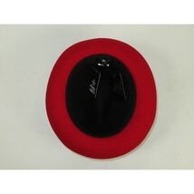 Men BENTLY Hat Australian Wool Fedora Damien Collection DM750 Black/Red image 6