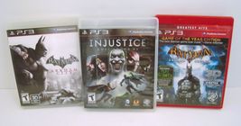 Batman Arkham City, Injustice Gods Among Us, Arkham Asylum (Sony Playstation 3) - £15.68 GBP