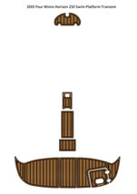 2005 Four Winns Horizon 250 Swim Platform Transom Pad Boat EVA Foam Teak... - $299.00