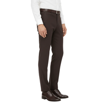 Men Renoir Flat Front Suit Separate Pants Slim Fit Slacks 201-5 Brown image 8