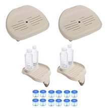 Intex Spa Seat(2 pack) &amp; Cup Holder(2 pack) &amp; Type A Filter Cartridges(6... - $230.99