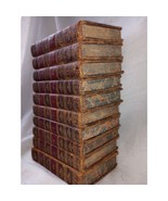 1821 Rare French Oeuvres Completes De Lord Byron 10 Volume Leather Beautiful Set - $1,850.00