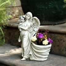 Creative Angel Figure Sculpture Flower Pot Garden Landscape Décor Resin Crafts - $54.90