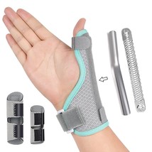 Thumb Splint Brace 2 Trigger Finger Splint Reversible Thumb Wrist Stabilizer and - £26.10 GBP