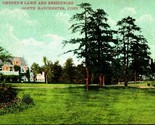 Cheney Residence and Lawn South Manchester Connecticut CT UNP DB Postcar... - £3.14 GBP