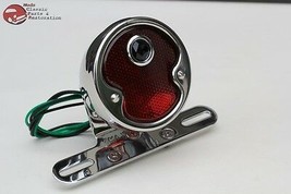 Custom Deluxe Motorycle Rear Fender Blue Dot Tail Light Lamp 1932 Ford Style New - £69.57 GBP