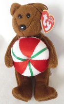 Ty Jingle Beanies Yummy Plush Bear 5-inch Ornament (2005) - £5.55 GBP