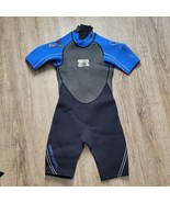 Body Glove Short Sleeve Wetsuit Shorts ~ Sz 10 ~ Black &amp; Blue - £17.77 GBP