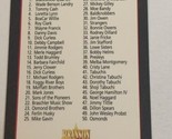 Checklist Trading Card Branson On Stage Vintage 1992 #100 - $1.97