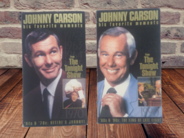Lot Of Two Johnny Carson His Favorite Moments 60s &amp;&#39; 70s And 80s &amp; 90 VHS - £18.22 GBP
