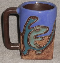 MEXICAN Studio Pottery ARTIST SIGNED - MARA 12 oz Lizard Mug GREAT DESIGN! - $29.69