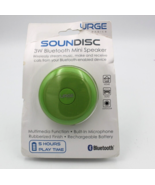 Urge Basics SOUNDISC 3W Bluetooth Mini Speaker Lime Green Rechargeable B... - $18.75