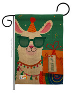Cool Llamas Birthday - Impressions Decorative Garden Flag G192186-BO - £15.96 GBP