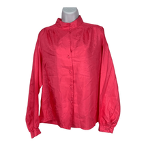 Josephine Women&#39;s Pink Long Sleeved Button Down Shirt Top Size 12 - £22.05 GBP