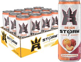 REIGN Storm, Peach Nectarine, Fitness &amp; Wellness Energy Drink, 12 Fl Oz ... - $621.74 MXN