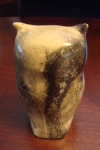 Vintage Handcrafted Owl Paperweigh Soapstone Signed Thorn, Canada, 4&quot; [*96B] - £35.61 GBP