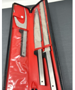 3 Piece + Case Vernco Black Angus MCM Chef Knife Set Hand-Honed Stainles... - $28.49