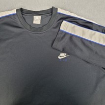 Nike Air Long Sleeve Shirt Mens 2XL Gray Vintage Silver Stripe XXL - $18.35