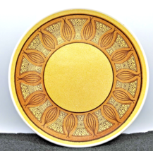 Anchor Hocking &quot;Honey Gold&quot; Plate - Ironstone - Aztec style design - £8.52 GBP