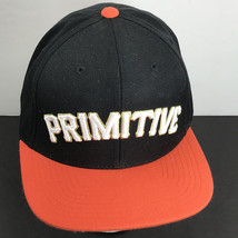 Primitive Apparel Snapback Hat Good For Life Black &amp; Orange One Size Adjustable - £11.63 GBP