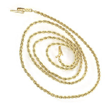 1.85mm 14K Yellow Gold Rope Chain - £271.05 GBP