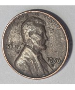 1956-D Lincoln Wheat Ears Reverse Cent w/ Errors &quot;L&quot;, &quot;IN GOD WE&quot; - €86,79 EUR