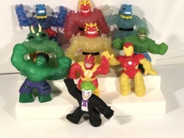 Heroes of Goo Jit Zu Lot of 10 Action Figures Shifters DC Joker Hulk Iron Man - £61.94 GBP