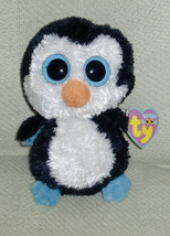 TY BEANIE BABY BOO BOOS STUFFED PLUSH WADDLES PENGUIN 2009 6&quot; BIG BLUE E... - £18.98 GBP