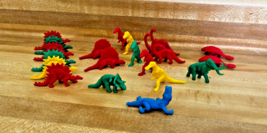 Lot of 21 Mixed Dinosaur Hard Plastic Toys Cake Toppers - £5.42 GBP