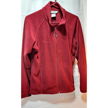 Columbia Women’s Fleece Jacket Full Zip Red Adult Size L Pockets - $27.67