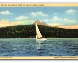Mt McLaughlin From Lake O&#39; Woods Oregon OR UNP Linen Postcard N26 - $2.31