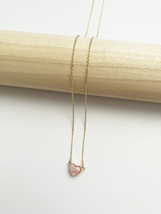 Candy Heart Necklace in Pink Mother of Pearl - $35.00