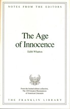 Franklin Library Notes from the Editors the Age of Innocence by Edith Wh... - £6.04 GBP