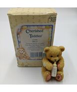 VTG Enesco Cherished Teddies Figurine Bobbie Baby Bear 624896 Friendship... - $181.97 MXN