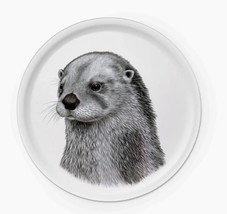 Otter Swedish Large Serving Tray Artist Designed Made in Sweden Collectible - £62.09 GBP