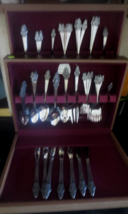 Stylecraft SYF24 Floral &amp; Scroll Flatware Set Stainless Japan lot of 103... - $93.49