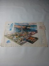 1962 Seattle Worlds Fair Horizon Room Globe Dinner Placemat 5A - £24.35 GBP