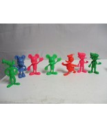 70s Marx Disney 5.5&quot; Molded Plastic Figures Mickey Minnie Donald Pluto P... - £45.55 GBP