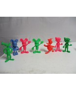 70s Marx Disney 5.5&quot; Molded Plastic Figures Mickey Minnie Donald Pluto P... - £45.81 GBP