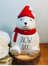 Rae Dunn Christmas Snow Day Polar Bear with Santa Hat  - £16.90 GBP