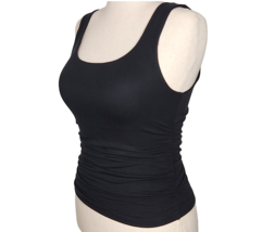 OGL Naked Sensation Eco-SkinKiss2.0 Ruched Square Neck Brami Tank Black Sz M - £14.93 GBP