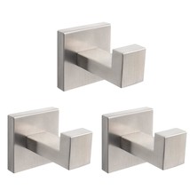 Bath Towel Hooks -Sus304 Stainless Steel Square Clothes Robe Hooks Hange... - £23.89 GBP