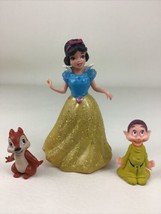 Disney Princess Little Kingdom MagiClips Snow White Doll Dopey Dwarf 2011 Mattel - £14.83 GBP