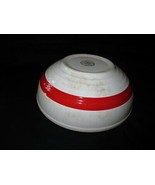Vtg. UNIVERSAL POTTERIES Red Ring &amp; Ivory OVENPROOF CASSEROLE BOWL - 9&quot; ... - £11.79 GBP